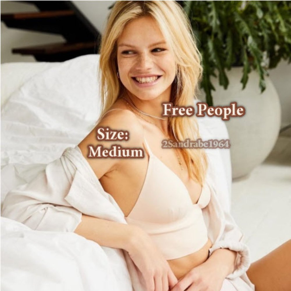 Free People Erin Scuba Bralette - Mooncake - Med.